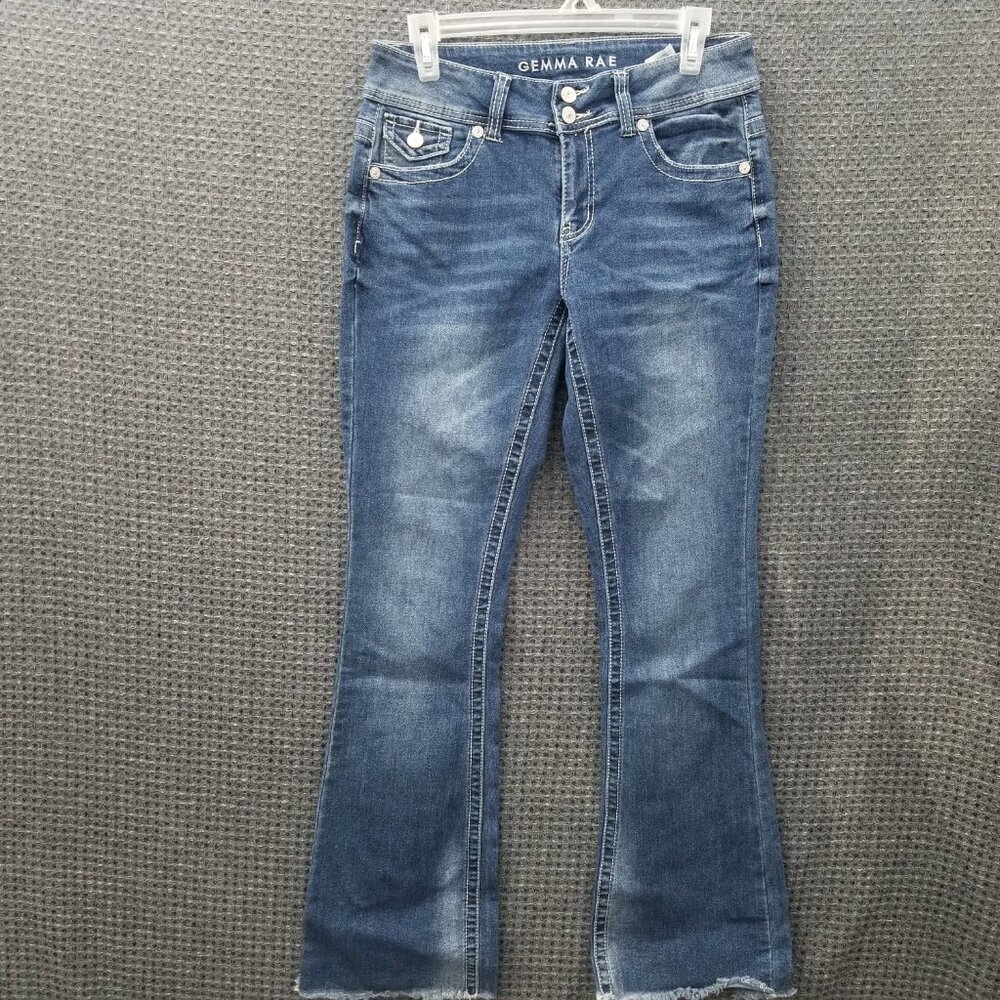 ❤️2/$12 Gemma Rae Jeans Raw Hem Stretch 9